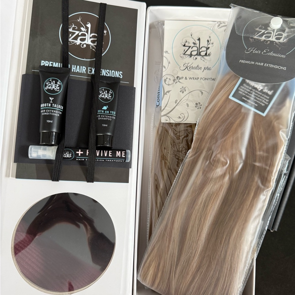 Zala 16” Clip-In Ponytail Hair and 10” Clip-In Ponytail Hair Extensions - Picture 6 of 7